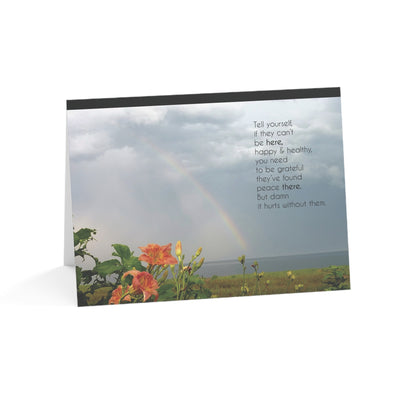 A Rainbow to Wish Upon – Sympathy Card, Long Illness, Blank Inside