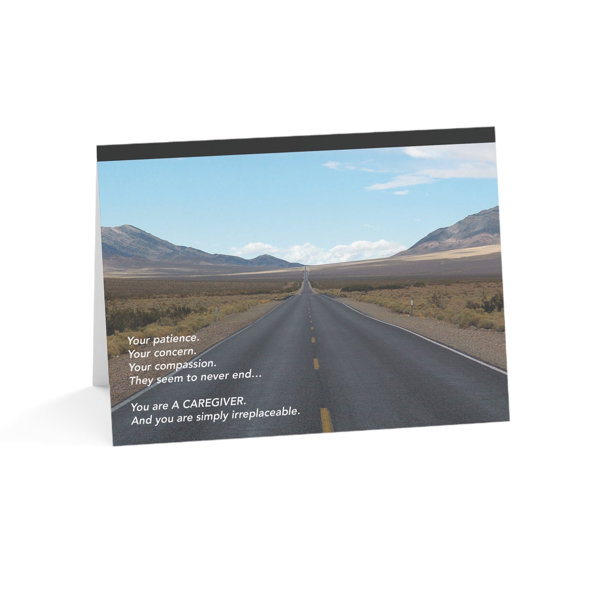 Beauty on The Road to Forever – Empathy & Support Card, Caregiver