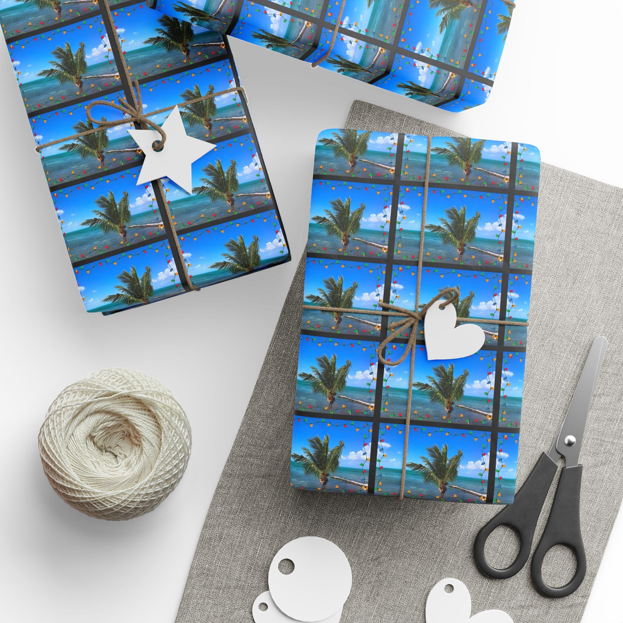 Happy Holidays Island Style - Holiday Wrapping Paper