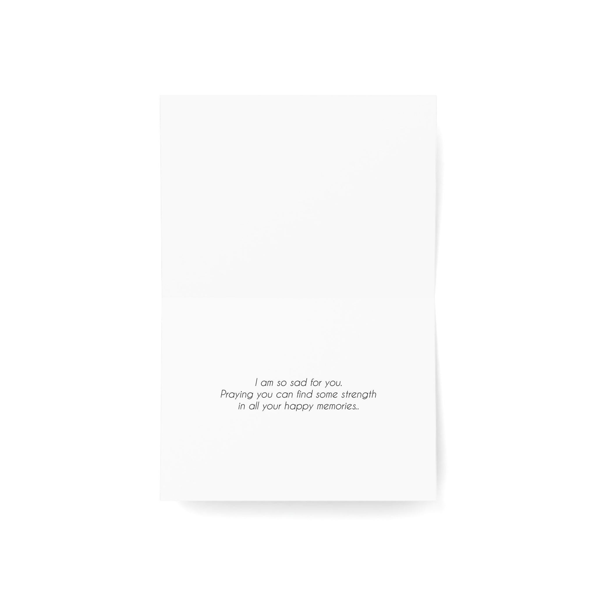 A Lonely Rainbow Weeps – Loss of Sibling, Sympathy Card, Simply Sorry