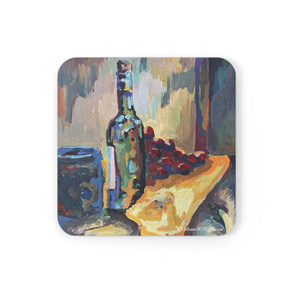 Early Grapes Still Life - Drink Coaster, Strokes of Genius Collection