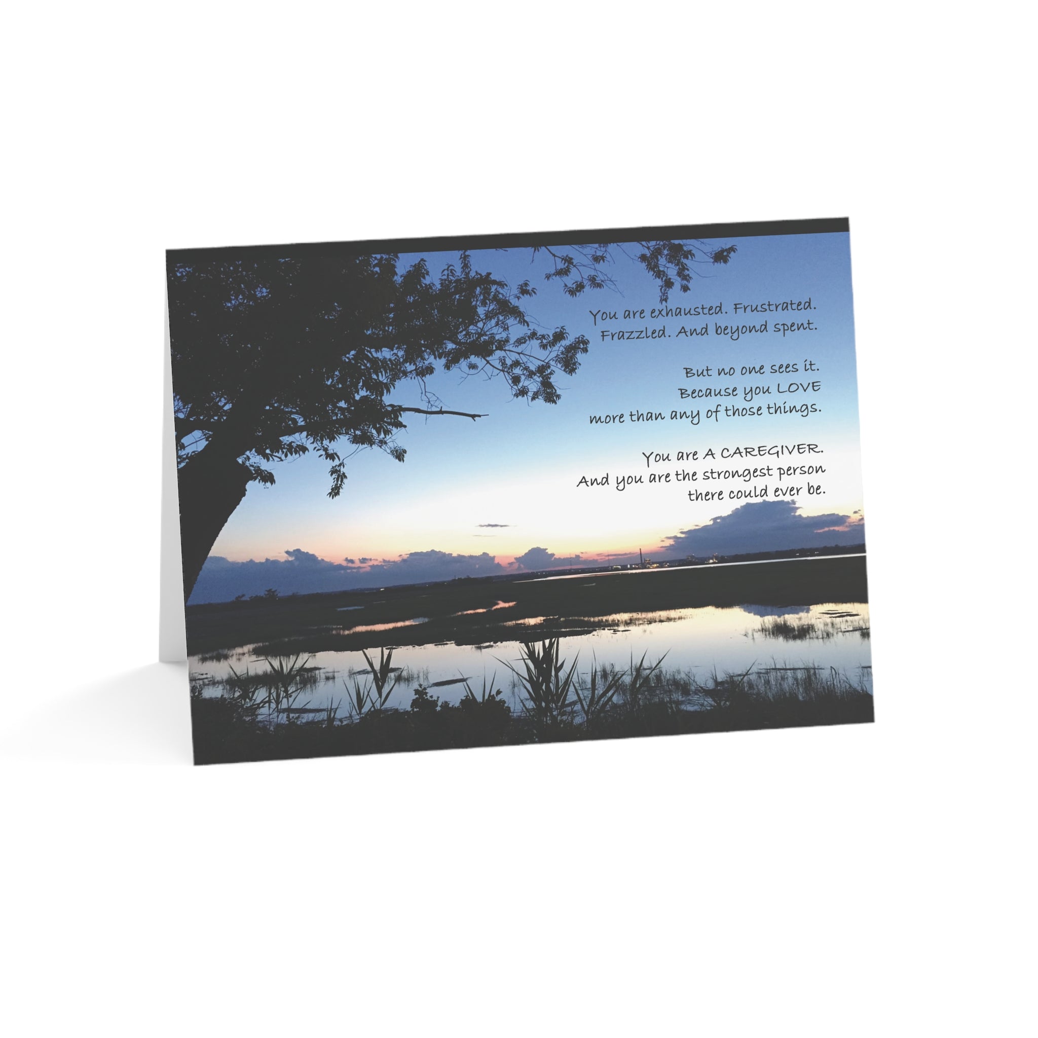 Quiet Peace for Reflection – Empathy & Support Card, Caregiver