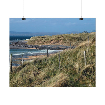 Wild Irish Coastline - Textured Watercolor Matte Poster/Horizontal
