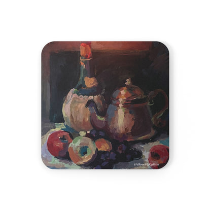 Chianti Still Life - Drink Coaster, Strokes of Genius Collection