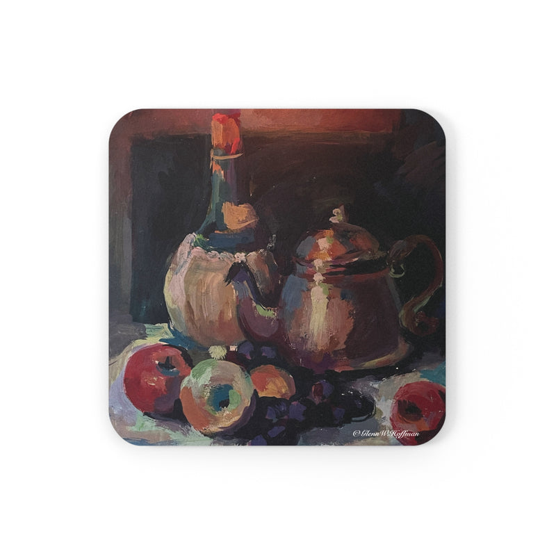 Chianti Still Life - Drink Coaster, Strokes of Genius Collection