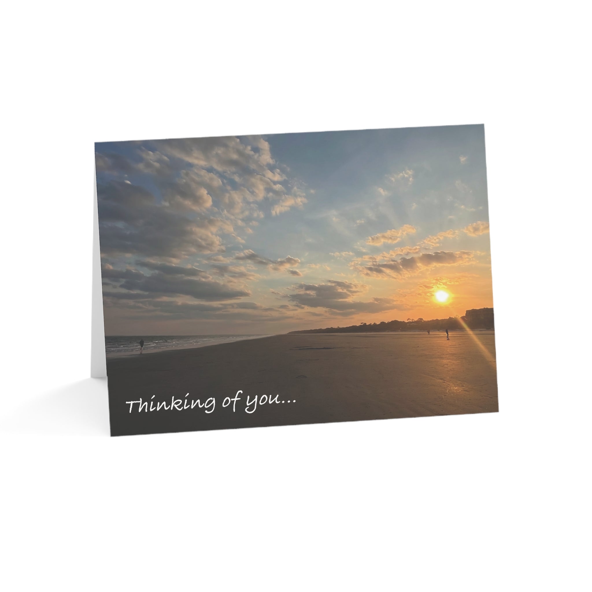 The Beach, The Sunset and You   – Thinking of You Card