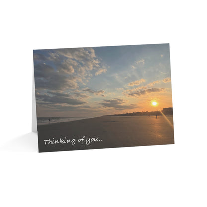 The Beach, The Sunset and You   – Thinking of You Card