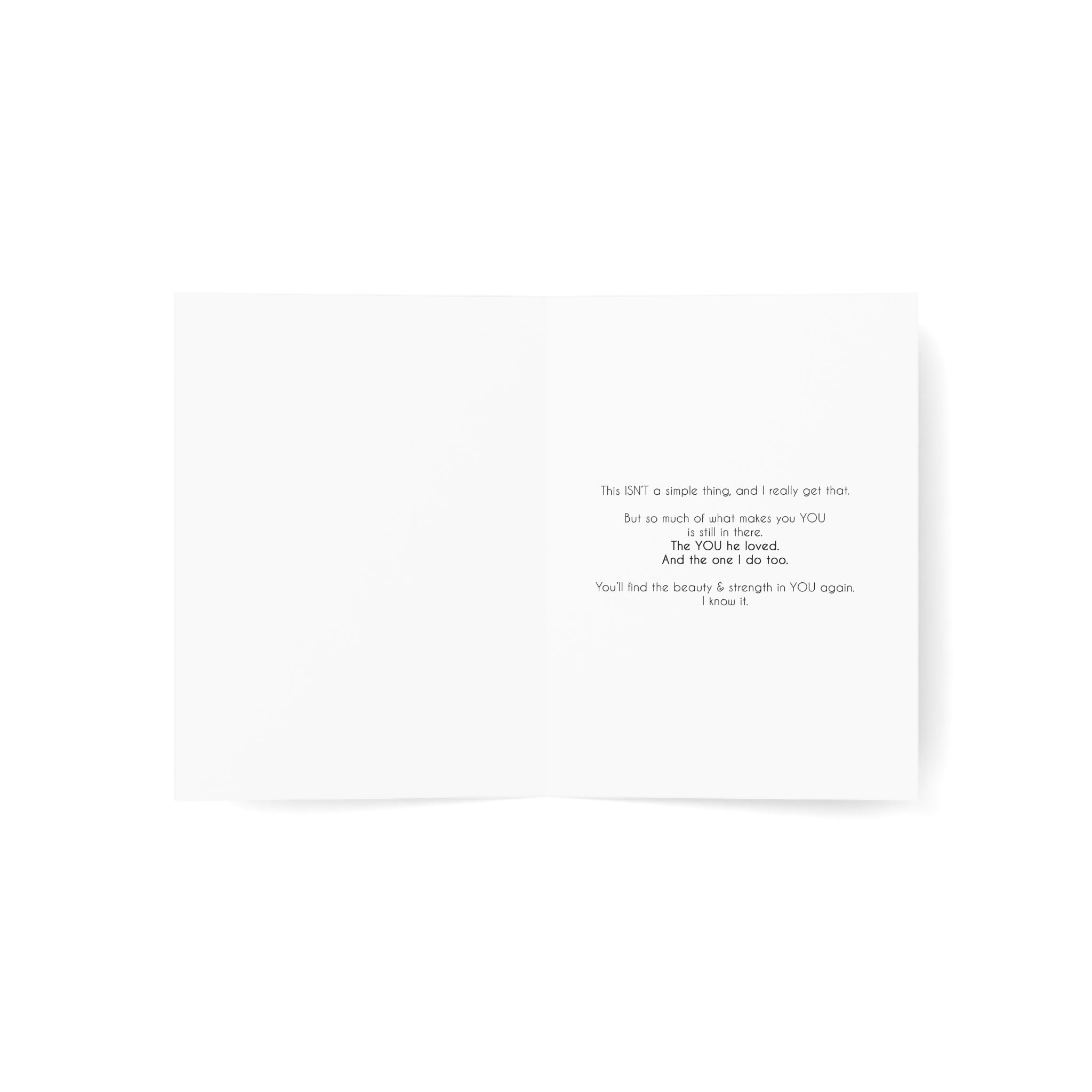 Identity Reflections - Sympathy Card, Loss of Husband