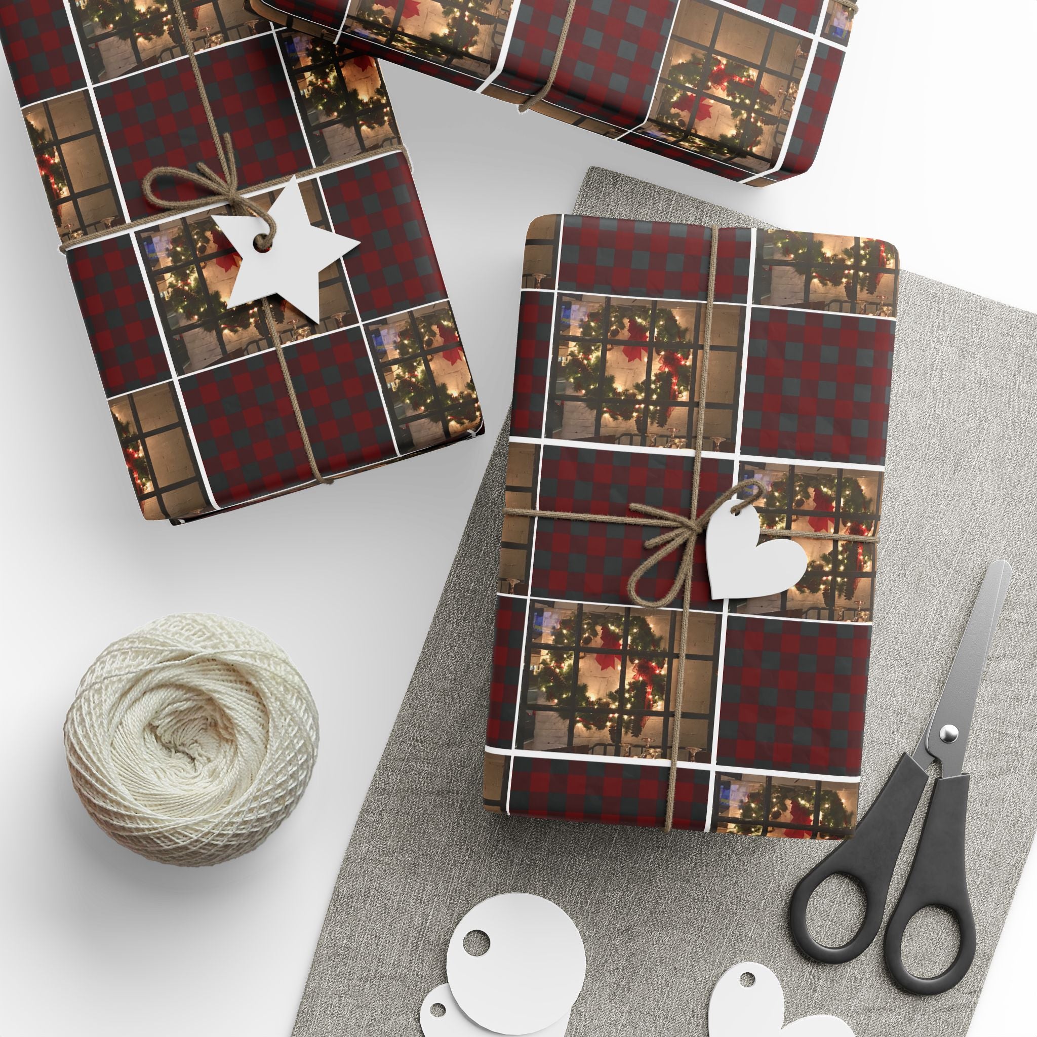 Happy Wreath Wrapping –  Holiday Wrapping Paper