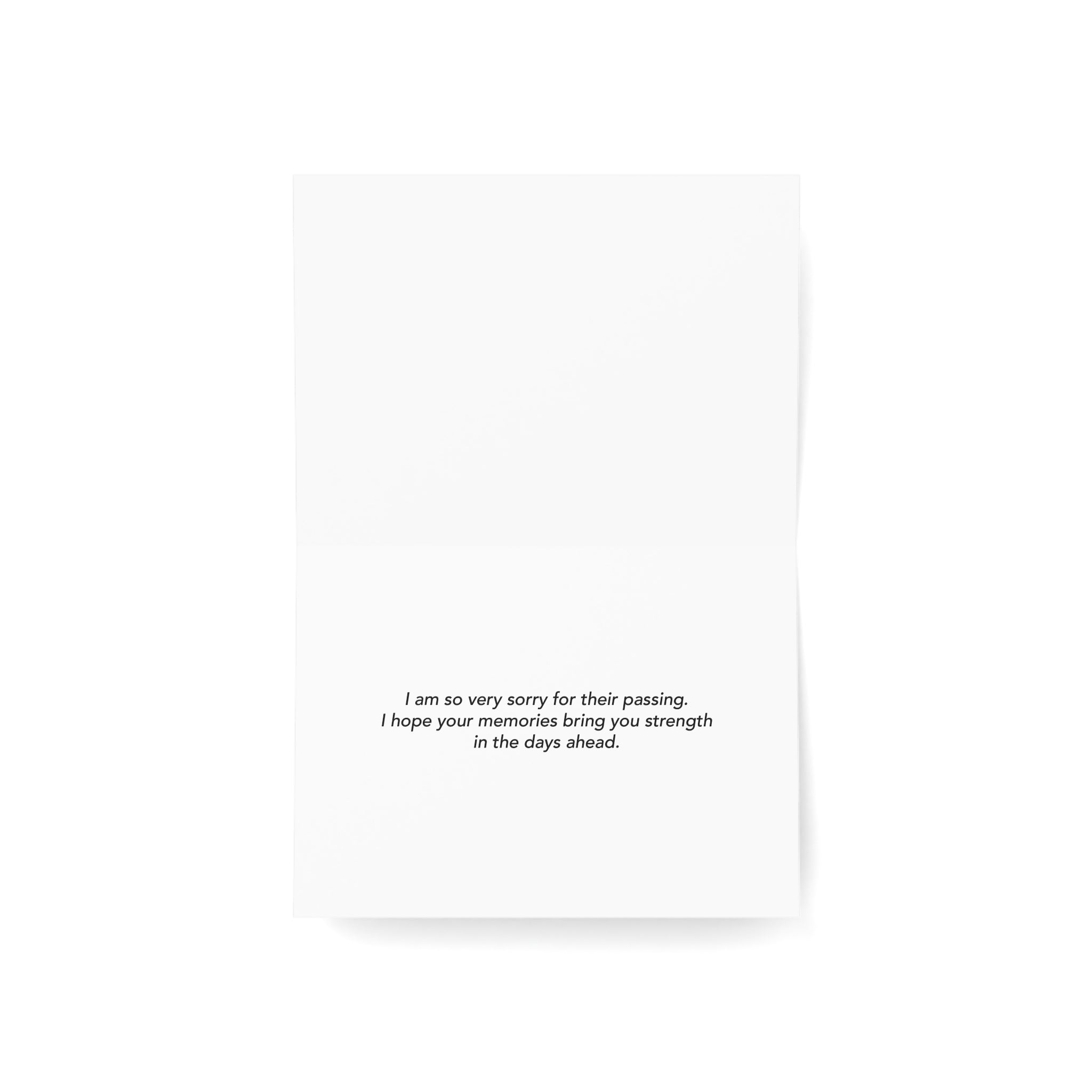 Simple Memories, Best Memories – Loss of Sibling, Sympathy Card, Simply Sorry