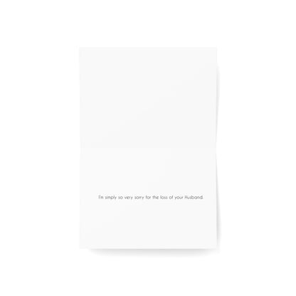 Simply Sadness Drowning Sorrows - Sympathy Card, Loss of Husband, Simply Sorry