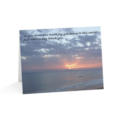 Final Rays of Gratitude – Thank You Card, Personal Gratitude
