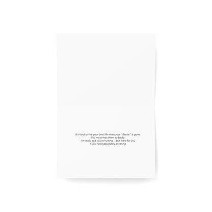 Sadly Passing The Time – Loss of Friend, Sympathy Card