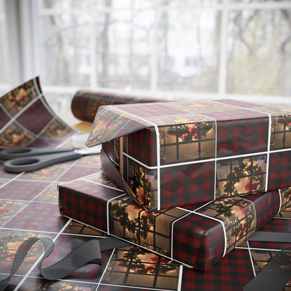 Happy Wreath Wrapping –  Holiday Wrapping Paper