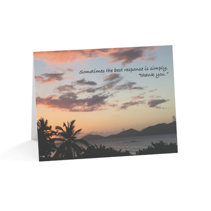 The Sunset Says Thank You – Thank You Card, General Gratitude