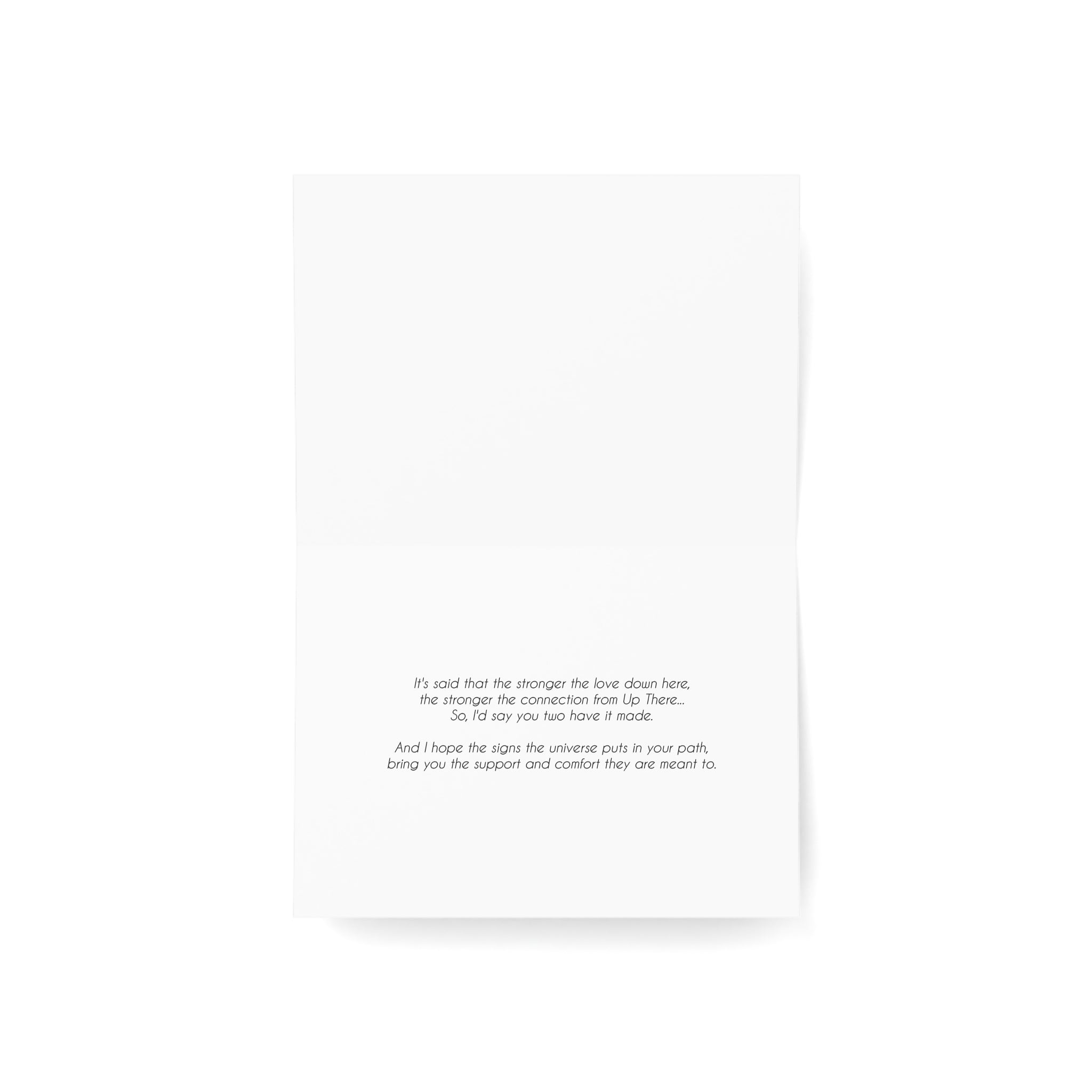 Signs From Heaven - Loss of Child, Grief, Sympathy Card