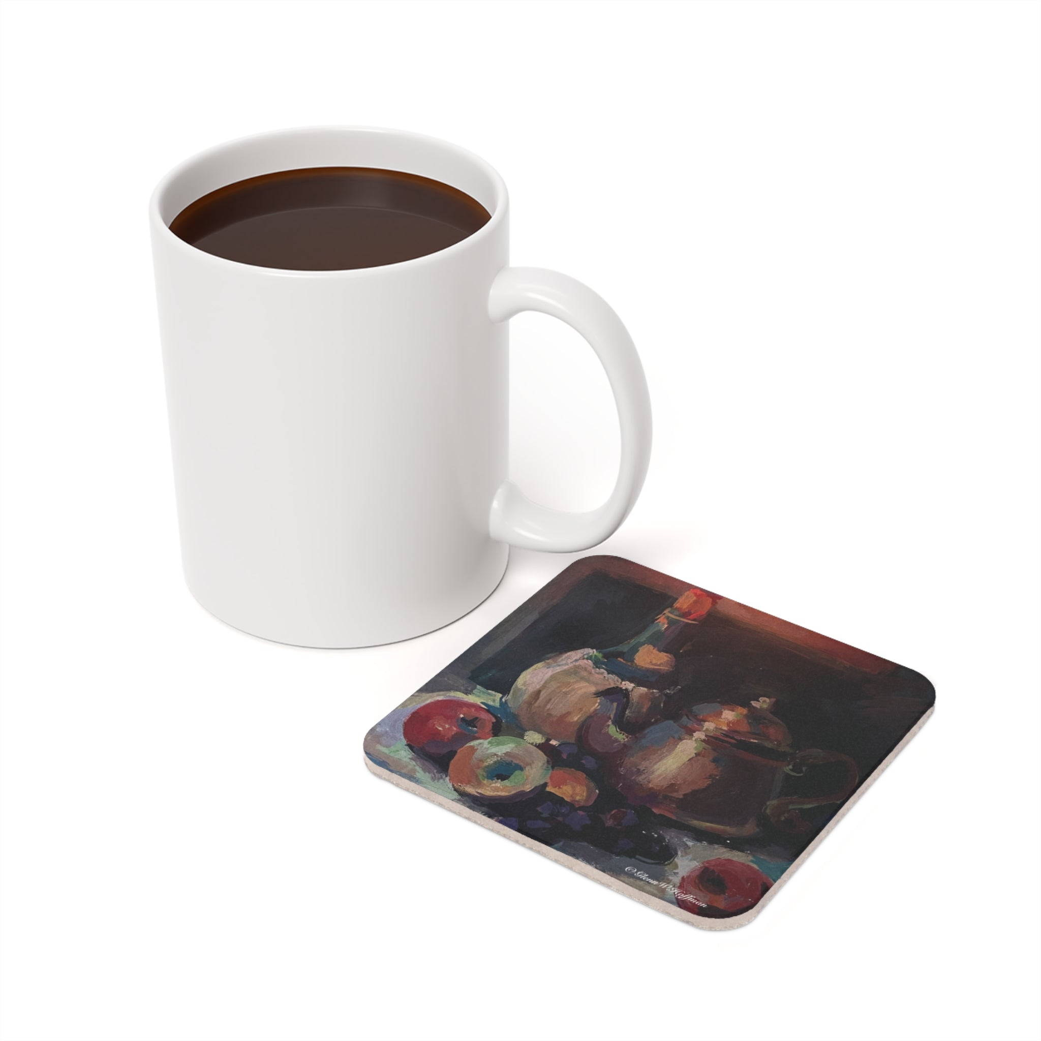 Chianti Still Life - Drink Coaster, Strokes of Genius Collection