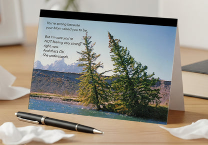 Strong & Surviving - Grief, Sympathy Card, Loss of Mother