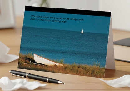 Sadly Passing The Time – Loss of Friend, Sympathy Card