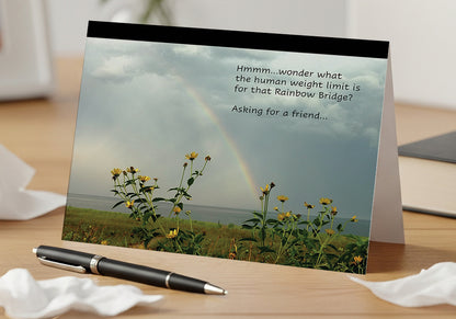 A Daisy Rainbow Bridge – Grief, Sympathy Card, Loss of Pet