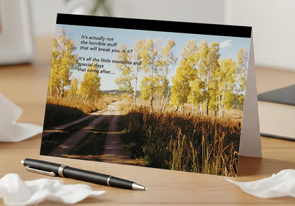 Bumpy But Beautiful Path - Grief, Sympathy Card, Tough Days