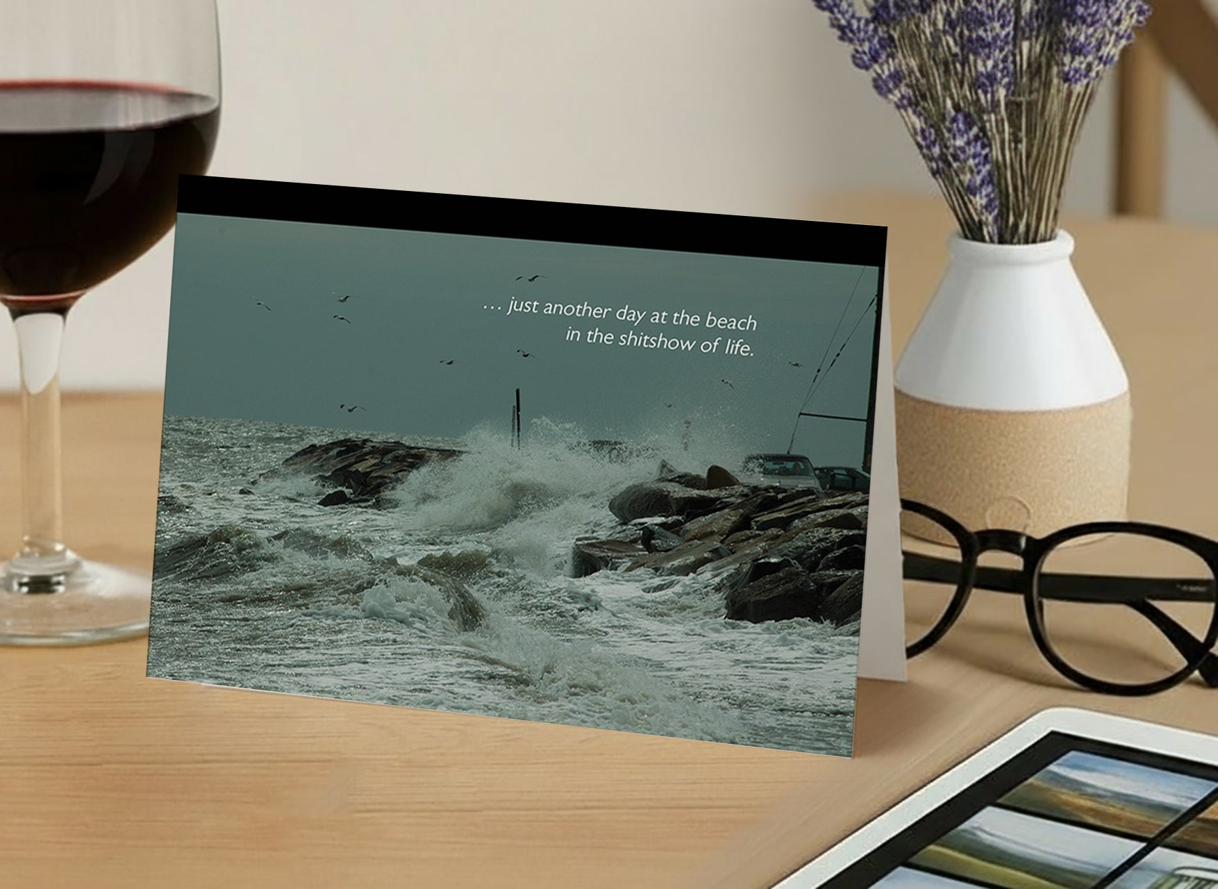 Mother Nature Having a Hissy - Empathy, Support Card, Angry, Pissed at the World