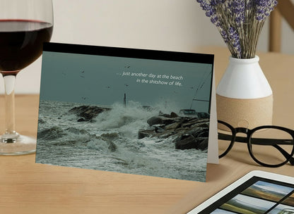 Mother Nature Having a Hissy - Empathy, Support Card, Angry, Pissed at the World