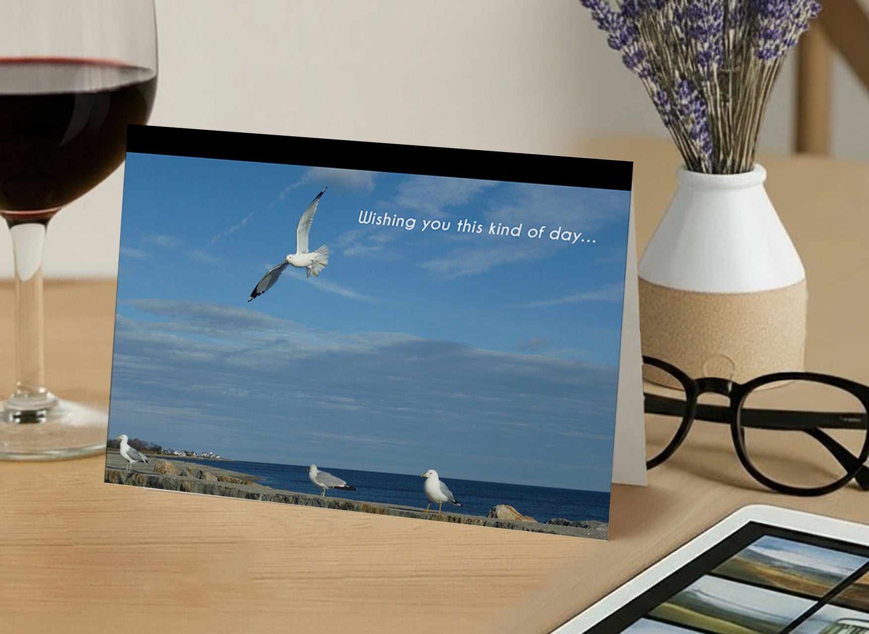 Thinking Happy Thoughts – Empathy, Friendship,Thinking of You Card