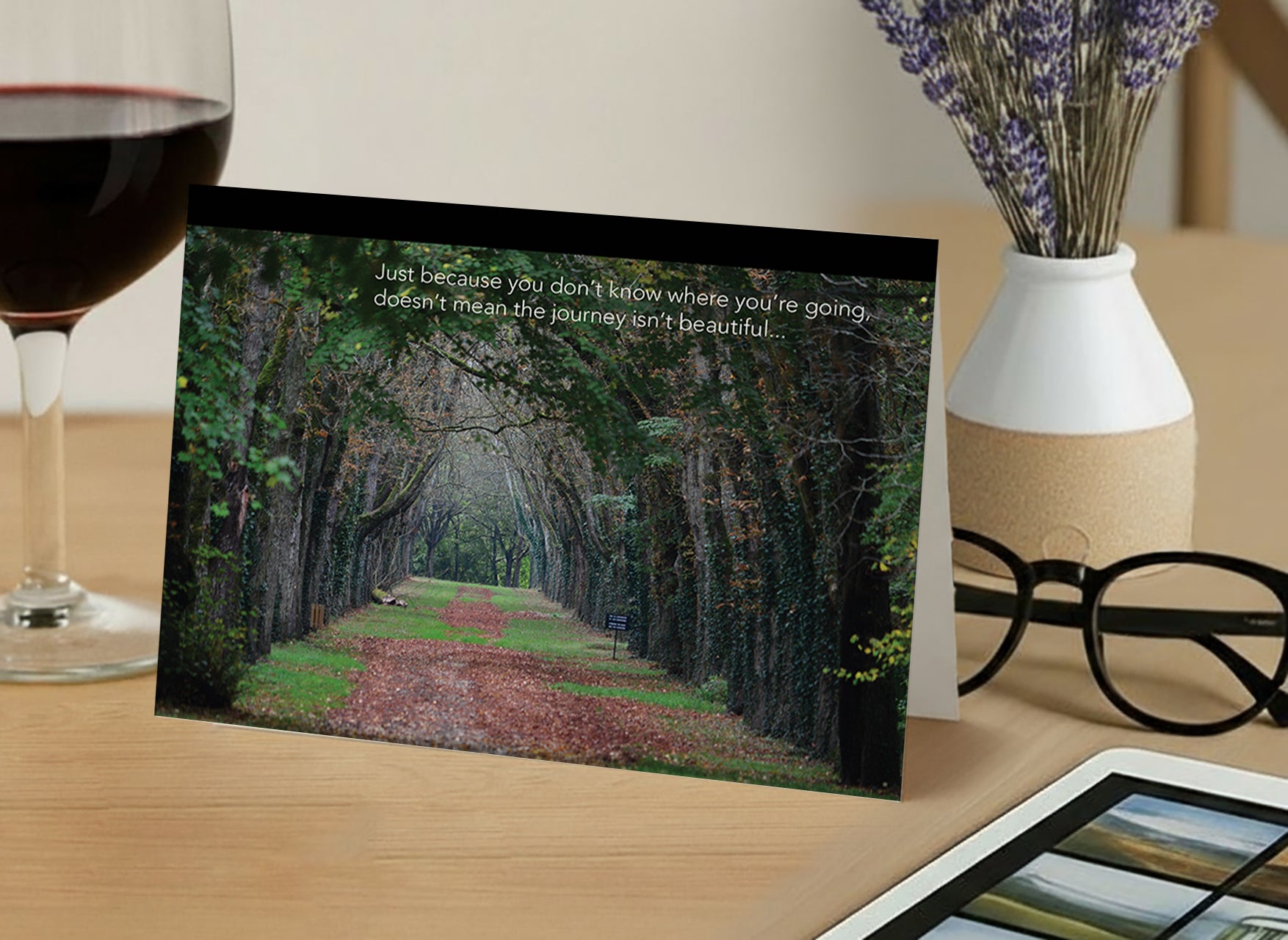 A Lonely Path Beckons – Empathy, Support Card, Find Joy in the Journey