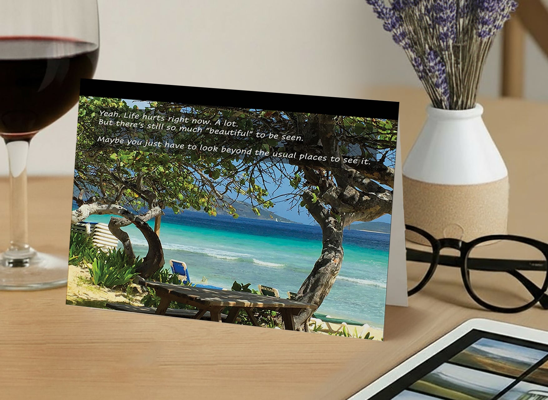 Beauty Beyond the Vines – Empathy, Support Card, Find Joy in the Journey