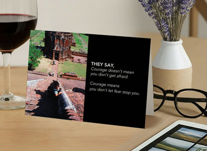 A New Take on Courage – Empathy, Support Card, Encouraging Thoughts