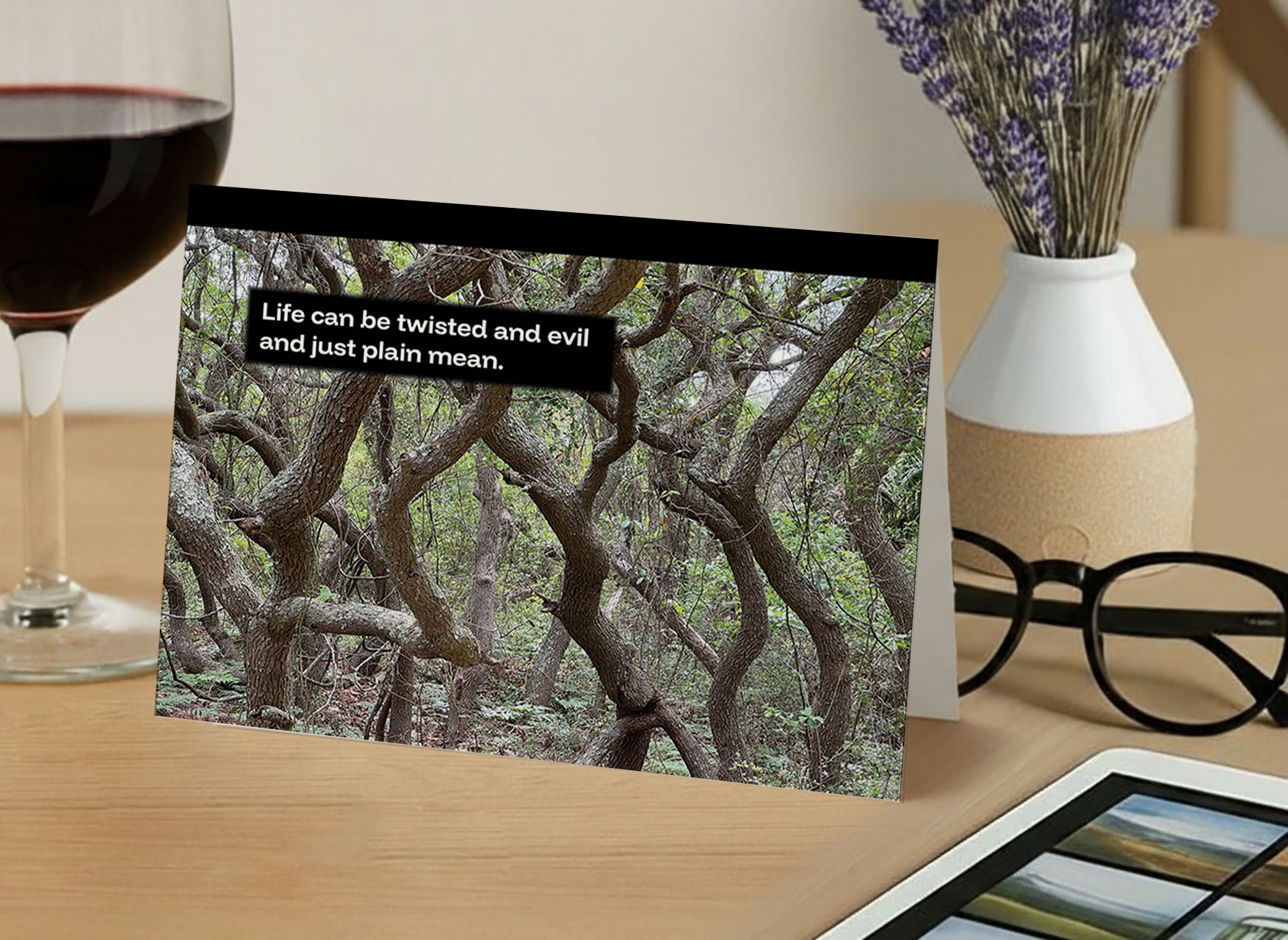 Life Can Be Mean - Empathy, Support Card, Shitty Things Happen to Good People