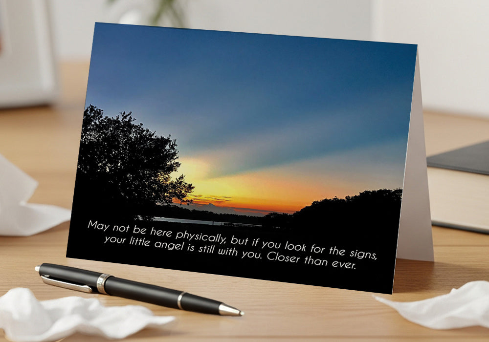Signs From Heaven - Loss of Child, Grief, Sympathy Card