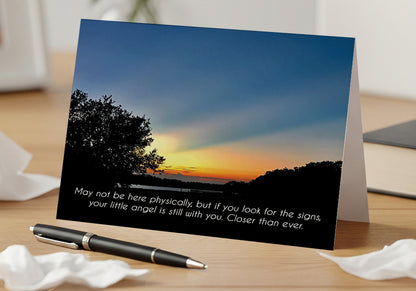 Signs From Heaven - Loss of Child, Grief, Sympathy Card