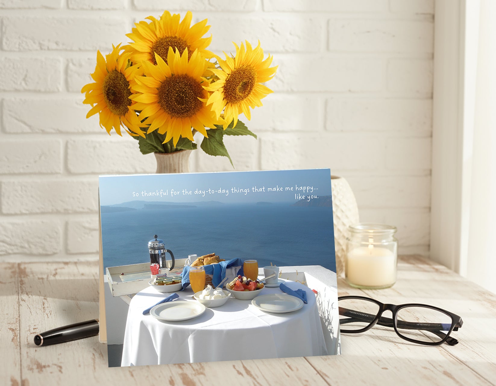 Thankful for Happy Things – Thank You Card, Personal Gratitude