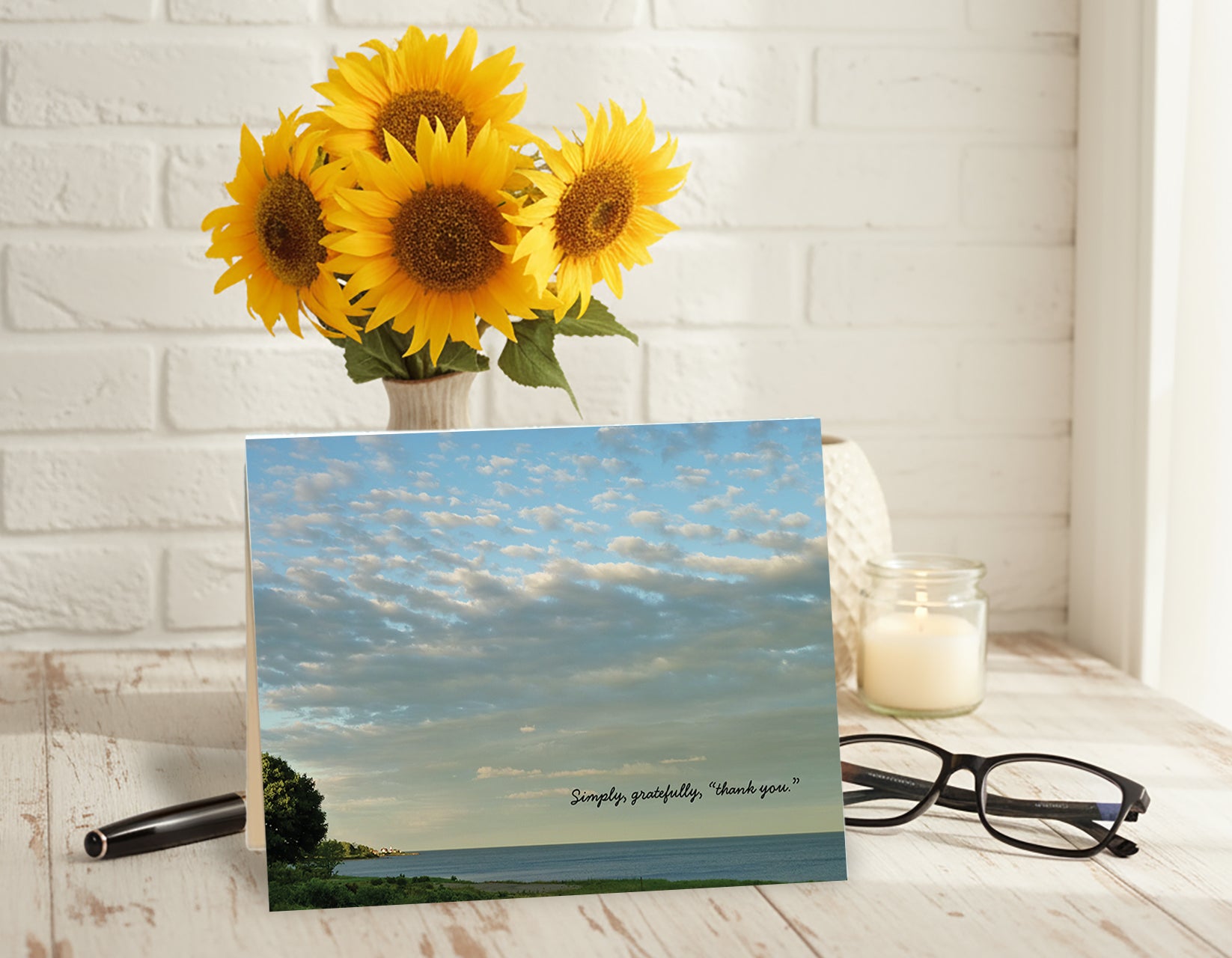 Peacefully Simple – Thank You Card, General Gratitude
