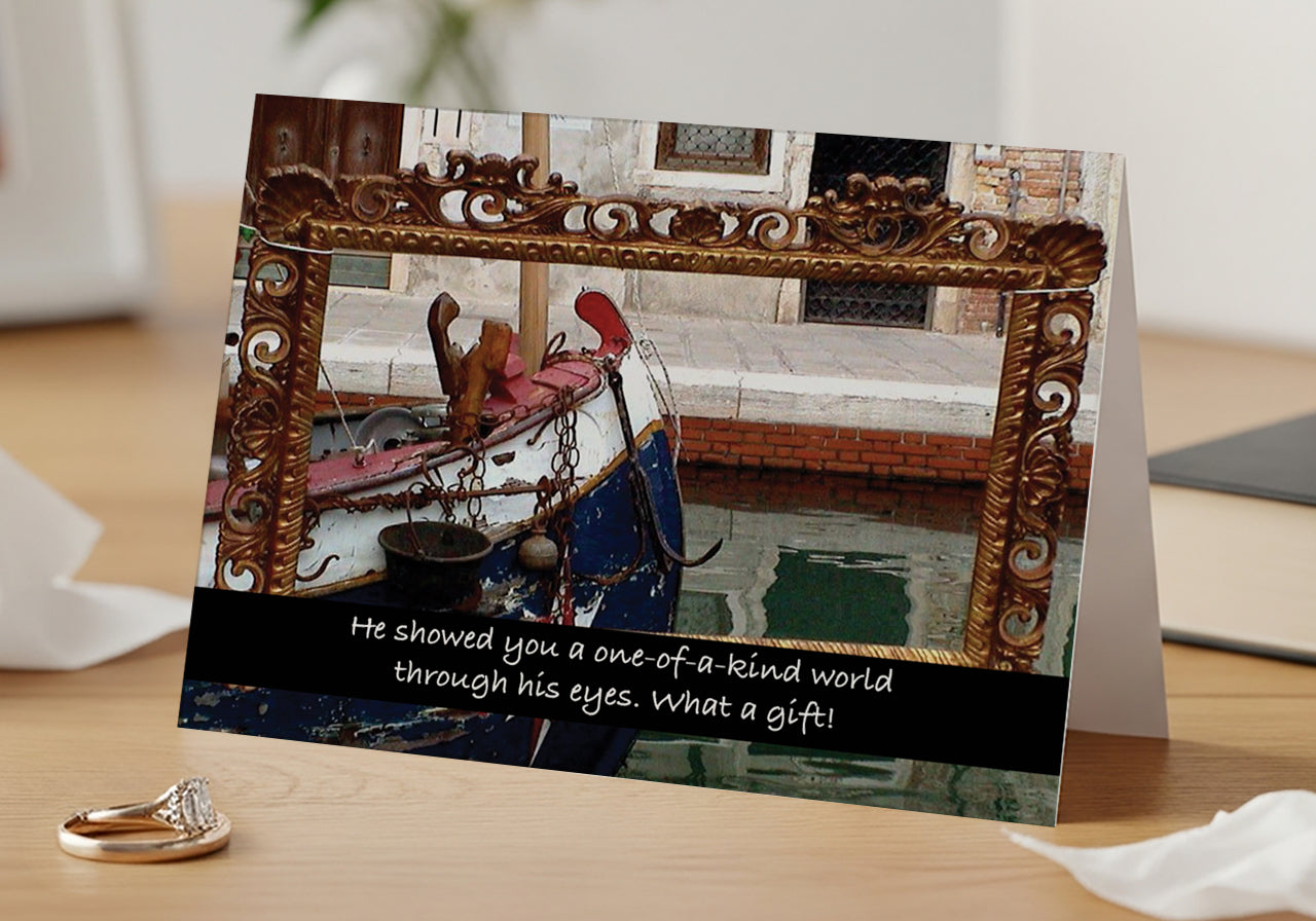 Memories Pretty as a Picture- Sympathy Card, Loss of Husband