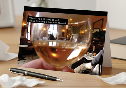 Cheers to a Life Well-Lived -Grief, Sympathy Card, General Loss