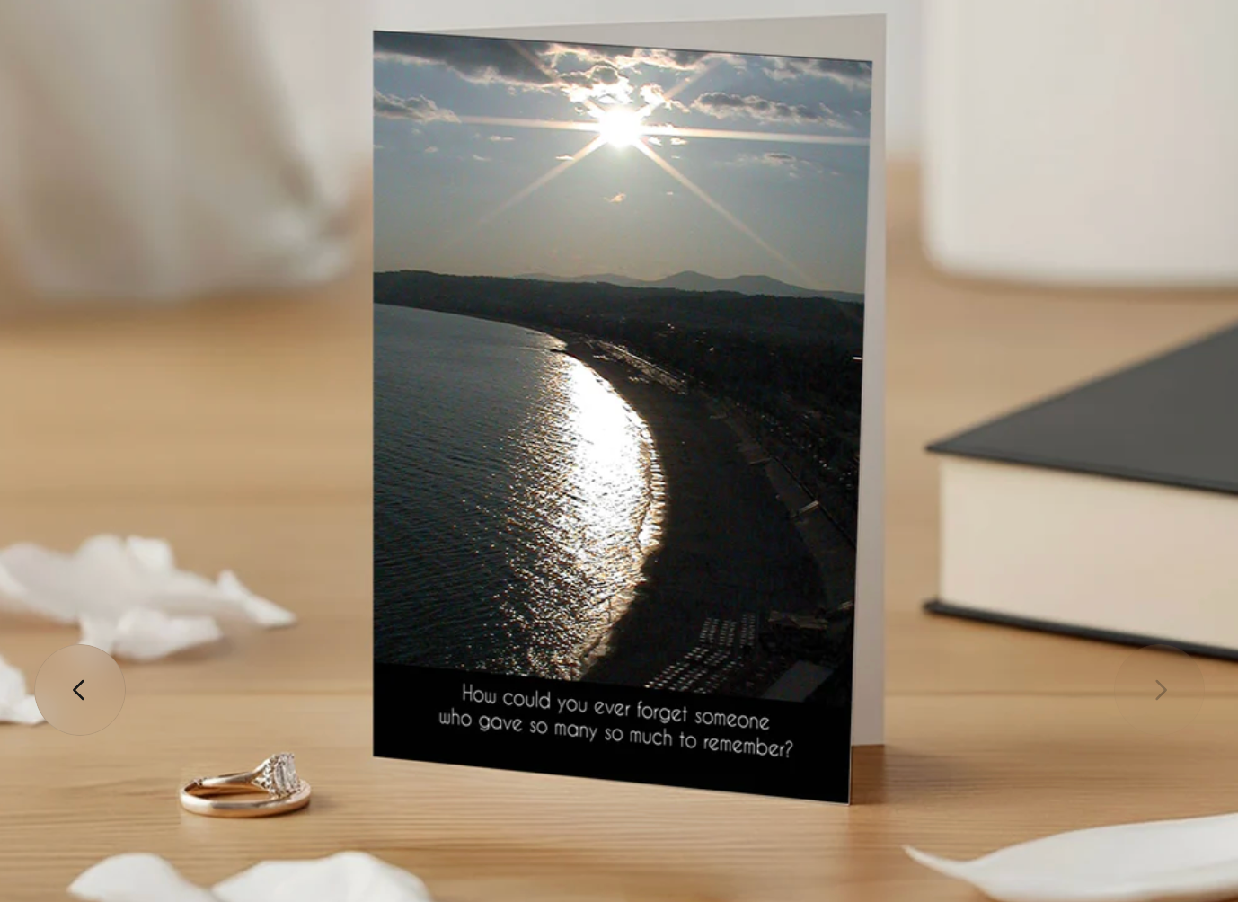 Too Good to Forget - Sympathy Card, Loss of Husband, Blank Inside
