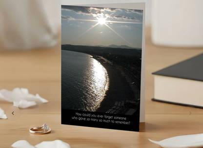 Too Good to Forget - Sympathy Card, Loss of Husband, Blank Inside