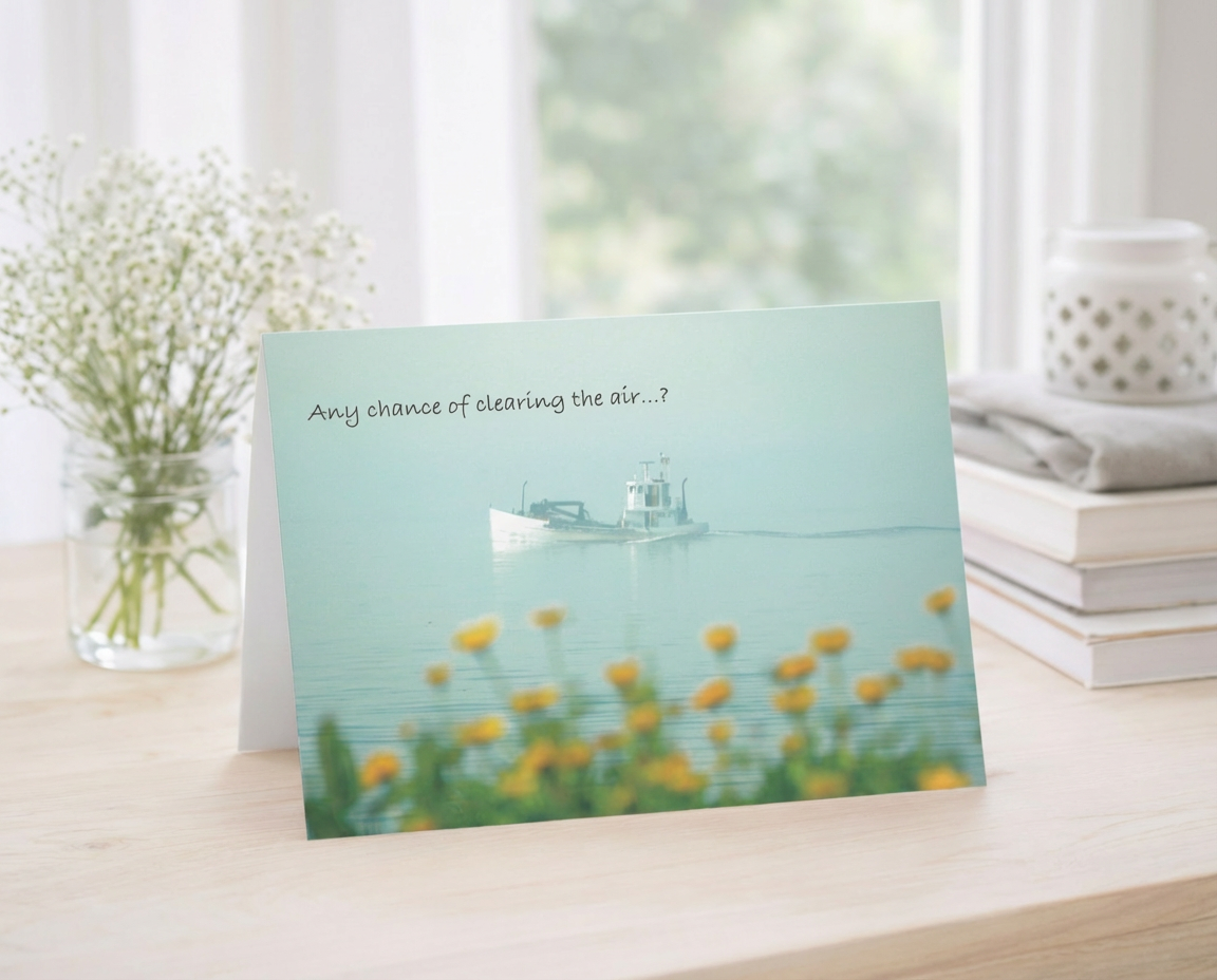 Let's Clear the Air - Clear the Air, Apology Card