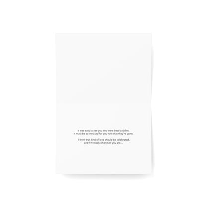 Sad Times at the Beach – Grief, Sympathy Card, Loss of Pet