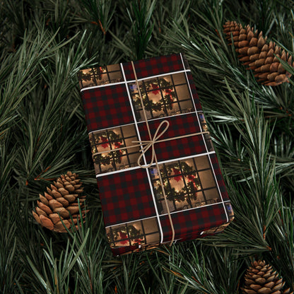 Happy Wreath Wrapping –  Holiday Wrapping Paper