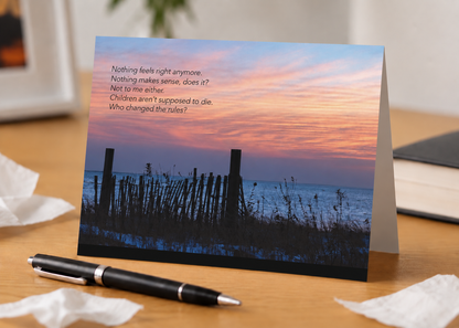Laws of Nature Broken - Sympathy Card, Loss of Child