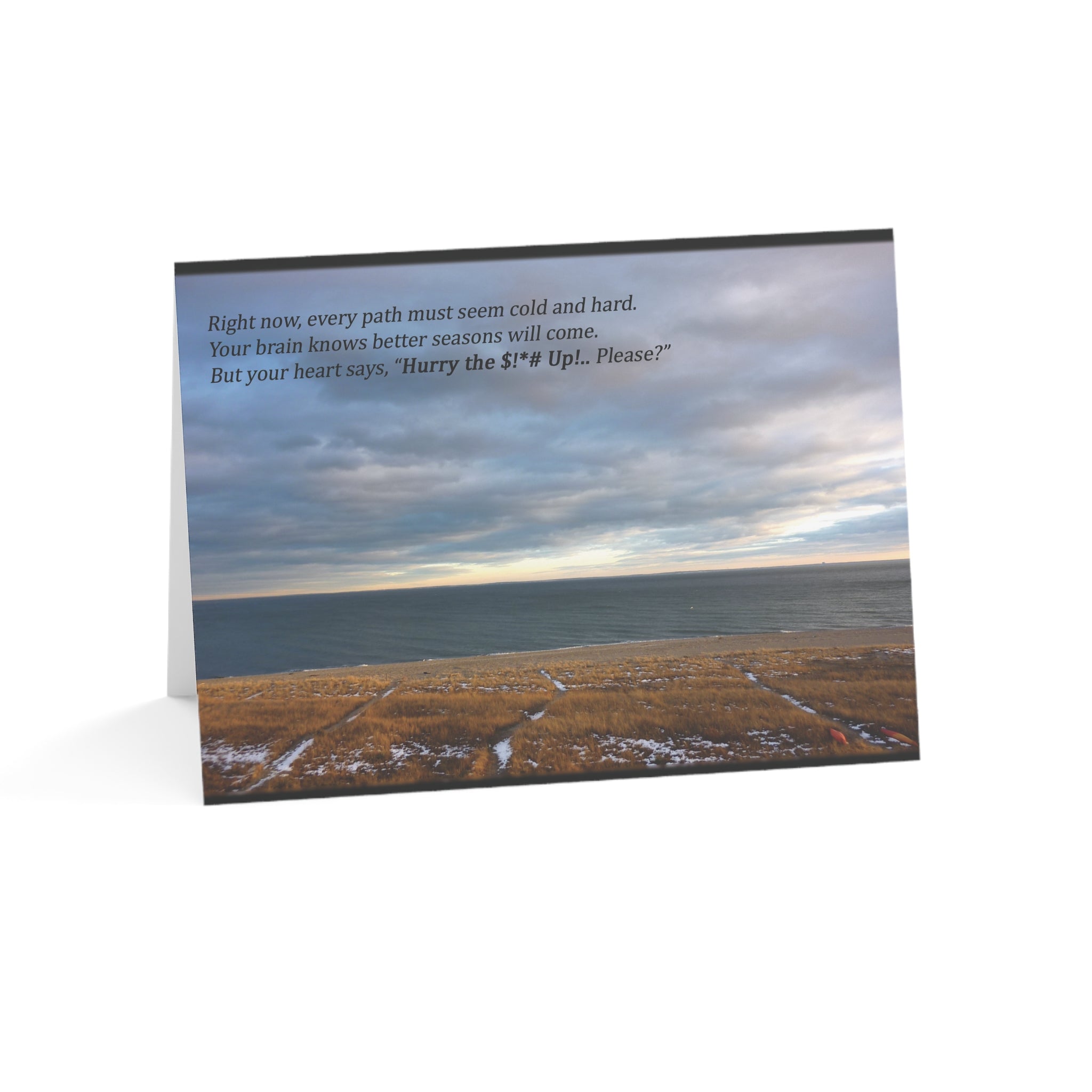 Barren Paths Wait for Spring – Grief, Sympathy Card, Follow Up During Grief