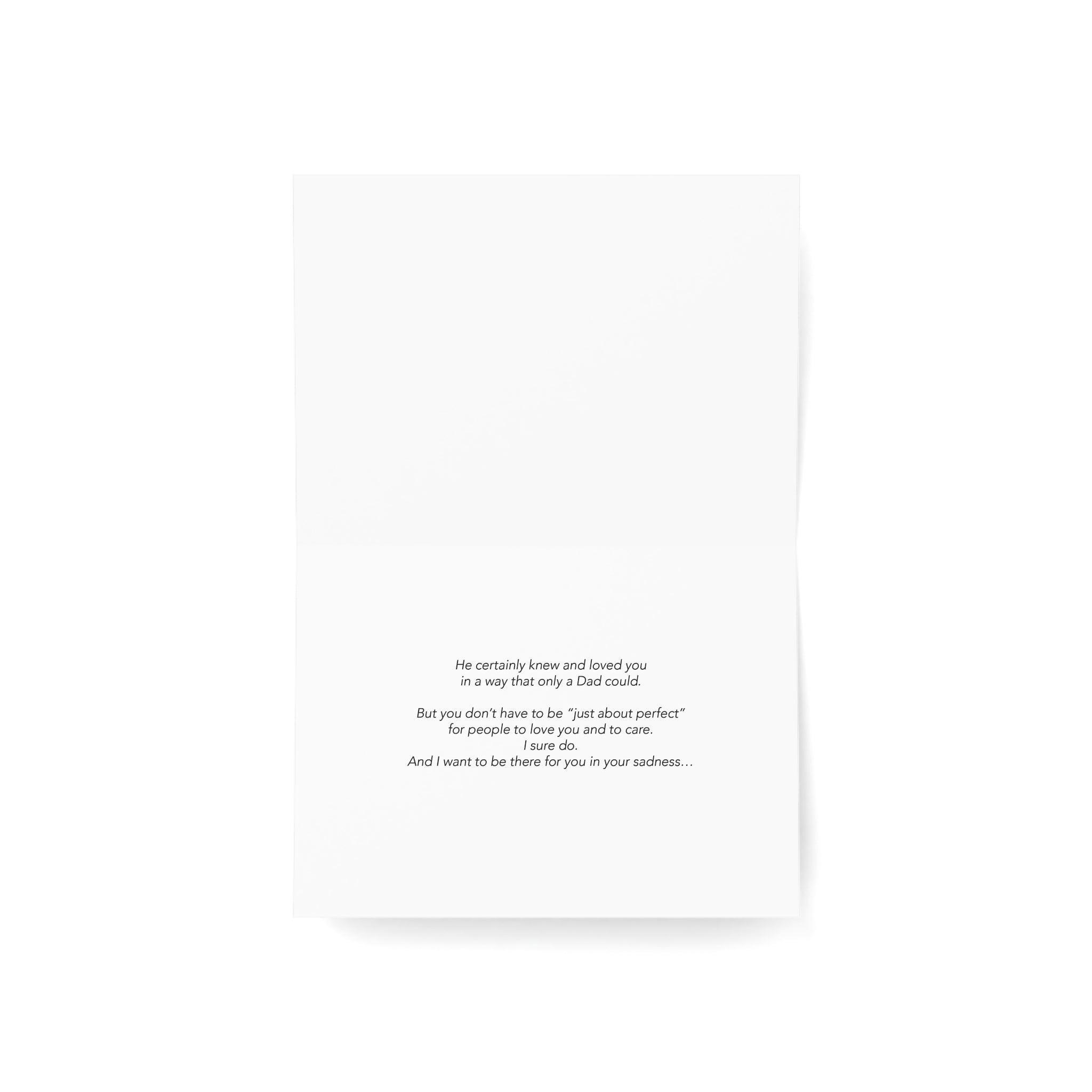 An Endless Hazy Rainbow - Grief, Sympathy Card, Loss of Father