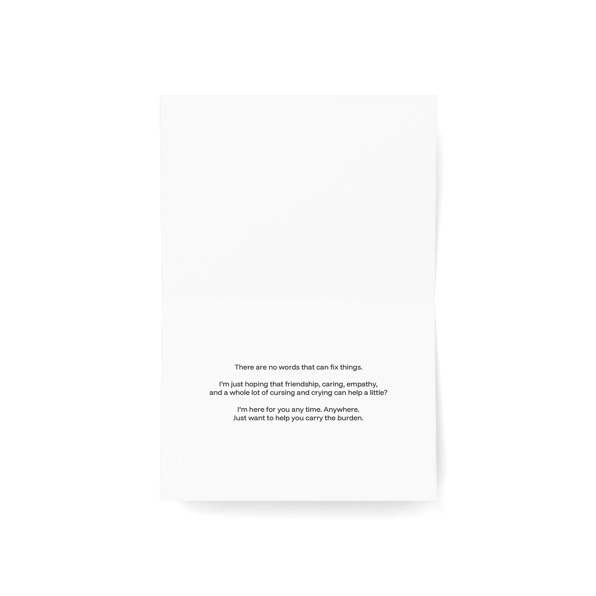 Low Tide in Life - Empathy, Support Card, Shitty Things Happen to Good People