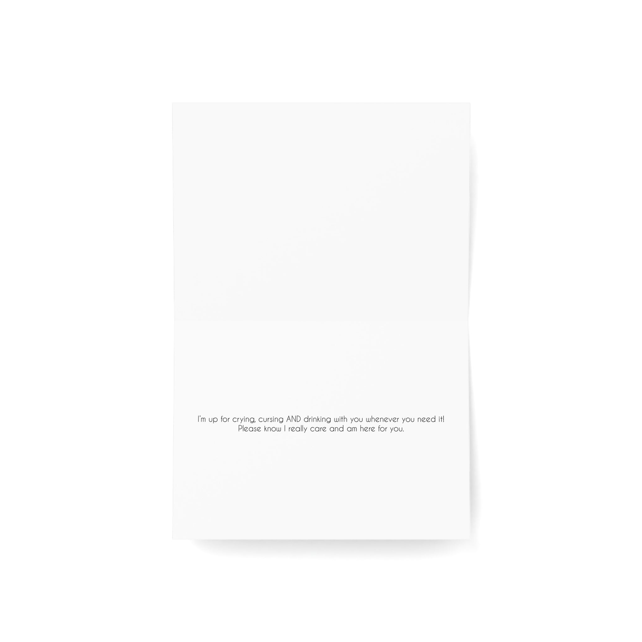 A Dark Desolate Day - Grief, Sympathy Card, Tough Days