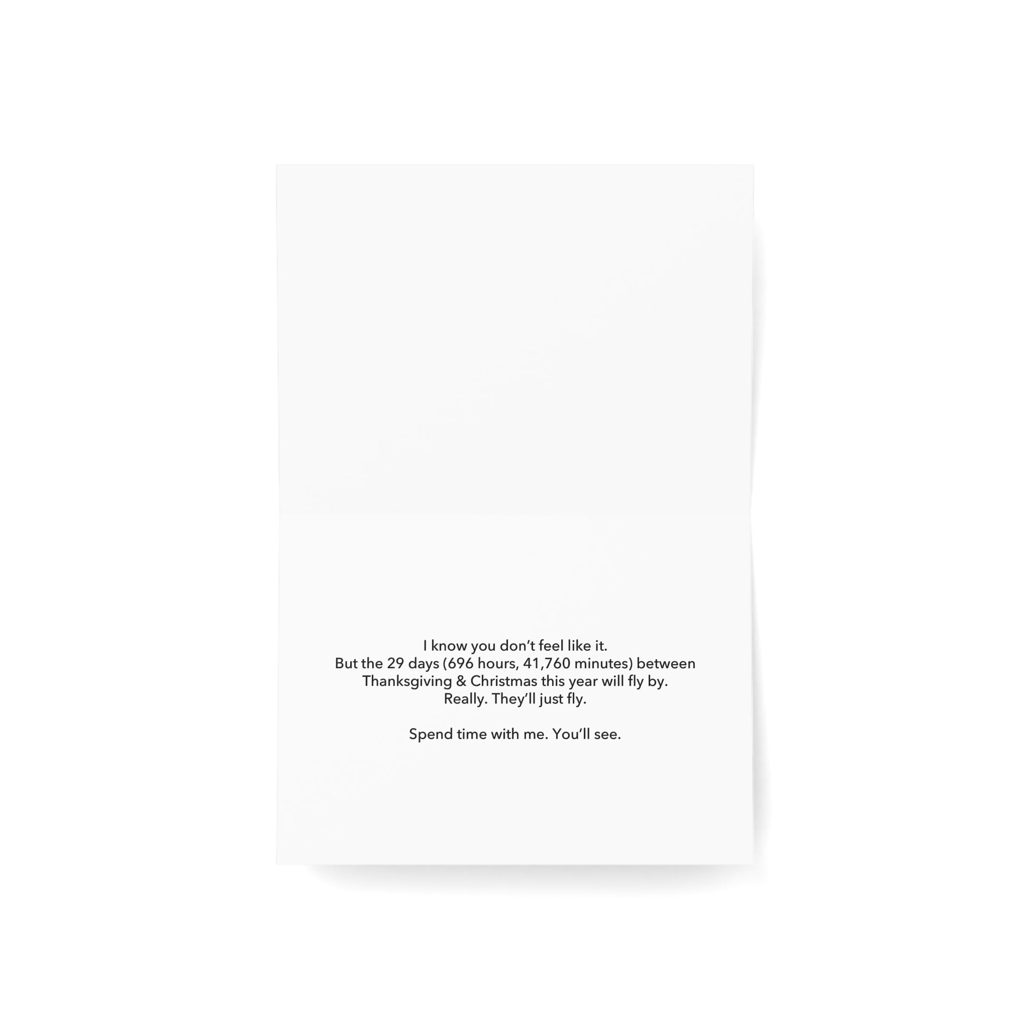 Exit The Holidays  – "The Holidays Are Hard" Holiday Card