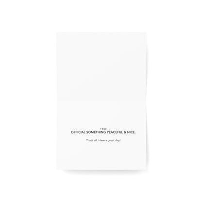 Peaceful & Nice –   Kindness & Appreciation Card